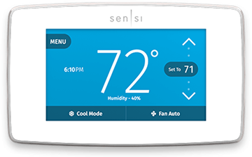 Emerson Sensi Touch Smart Thermostat in white