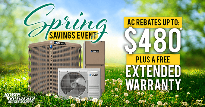 Spring Savings Event - York AC Rebates Up to $480 Plus a No-Cost Extended Warranty